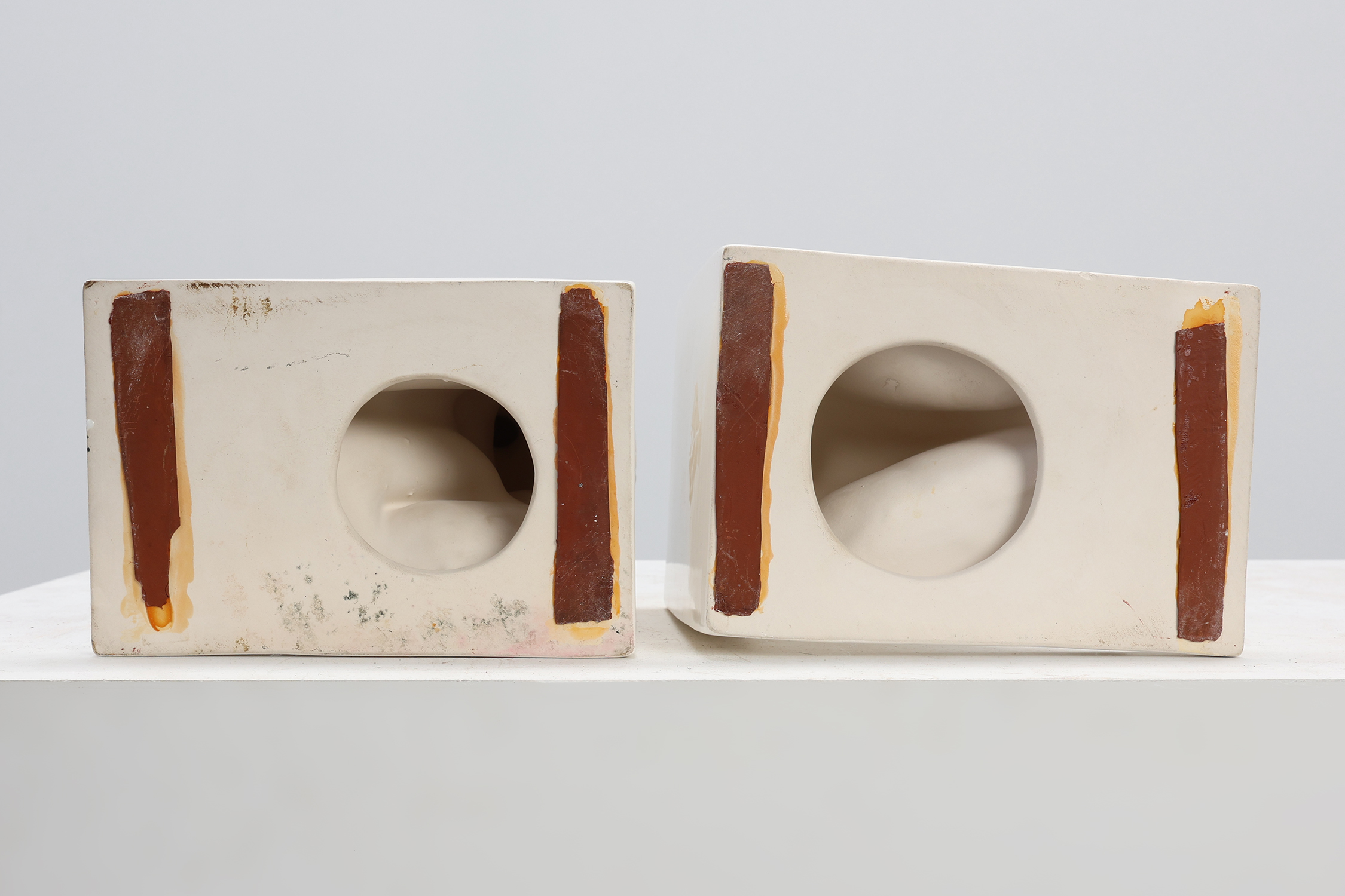 Pair Ceramic bookends by Godofridus Boonekamp for Plateelbakkerij Schoonhoven, Netherlands ca. 1920thumbnail